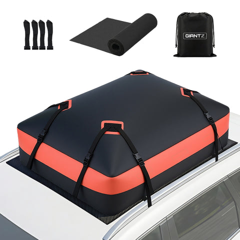 Darrahopens Auto Accessories > Auto Accessories Others > Cross Bar Giantz Roof Top Cargo Bag Waterproof Car Luggage Carrier 15 Cubic Ft Universal