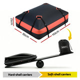 Darrahopens Auto Accessories > Auto Accessories Others > Cross Bar Giantz Roof Top Cargo Bag Waterproof Car Luggage Carrier 15 Cubic Ft Universal