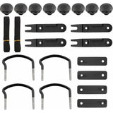 Darrahopens Auto Accessories > Auto Accessories Others > Cross Bar pcs Universal Roof Box U-Shaped Mounting Brackets Inner Width with 8 Lock Nuts