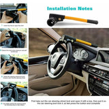 Darrahopens Auto Accessories > Auto Accessories Others > Cross Bar Retractable Car Steering Wheel Lock, Heavy Duty T-Bar Universal Steering Wheel Clamp With 2 Keys For Cars, Trailers,