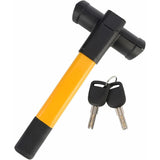 Darrahopens Auto Accessories > Auto Accessories Others > Cross Bar Retractable Car Steering Wheel Lock, Heavy Duty T-Bar Universal Steering Wheel Clamp With 2 Keys For Cars, Trailers,