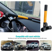 Darrahopens Auto Accessories > Auto Accessories Others > Cross Bar Retractable Car Steering Wheel Lock, Heavy Duty T-Bar Universal Steering Wheel Clamp With 2 Keys For Cars, Trailers,
