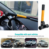 Darrahopens Auto Accessories > Auto Accessories Others > Cross Bar Retractable Car Steering Wheel Lock, Heavy Duty T-Bar Universal Steering Wheel Clamp With 2 Keys For Cars, Trailers,