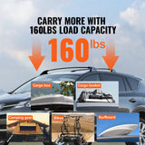 Darrahopens Auto Accessories > Auto Accessories Others > Cross Bar VEVOR Roof Rack Cross Bars, Compatible with Toyota RAV4 2020-2023, 160lbs Load Capacity, Aluminum Anti-Rust Crossbars with Locks, Rooftop Cargo Bag Luggage Carrier (Not Fit for Adventure/TRD Off-Road)
