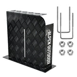 Darrahopens Auto Accessories > Auto Accessories Others > Fuel & Exhaust Alpen Outdoor Fuel Tank Cover Right Side Base Mount 2mm Thickness Aluminium Diesel Heater for 10L 15L Fuel Tank Black