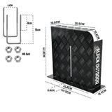 Darrahopens Auto Accessories > Auto Accessories Others > Fuel & Exhaust Alpen Outdoor Fuel Tank Cover Right Side Base Mount 2mm Thickness Aluminium Diesel Heater for 10L 15L Fuel Tank Black