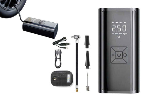 Darrahopens Auto Accessories > Auto Accessories Others > Fuel & Exhaust Electric Car Air Pump with Digital Display