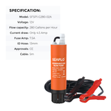Darrahopens Auto Accessories > Auto Accessories Others > Fuel & Exhaust SEAFLO Submersible Inline Pump 12V 280GPH Transfer Pump Water Resistant High Pressure Washing Water Diesel Pump For RV Marine Boat Caravan