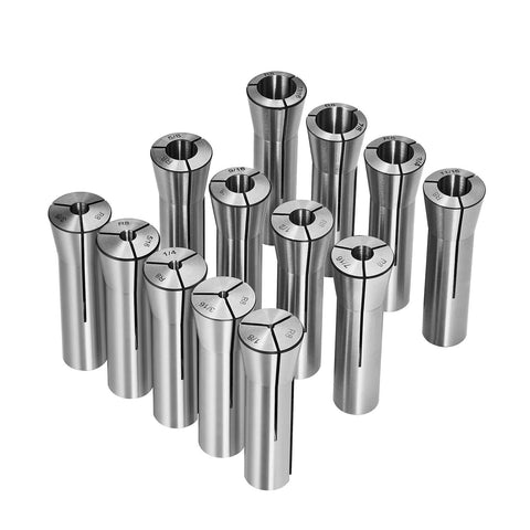 Darrahopens Auto Accessories > Auto Accessories Others > Fuel & Exhaust VEVOR 13 pcs Precision R8 Collet Set, 1/8'' - 7/8'', 45# Mill Collet Chuck 0.0012"/30μm TIR with 13 Labeled Storage Boxes, for Milling Machine Drill Presses Boring Machine Machining Center