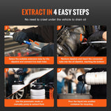 Darrahopens Auto Accessories > Auto Accessories Others > Fuel & Exhaust VEVOR Fluid Extractor, 15 Liters Capacity, Pneumatic/Manual Oil Changer Vacuum Fluid Extractor with Dipstick and Liquid Suction Hose, Oil Extractor Change Pump for Automotive Fluids Vacuum Evacuation