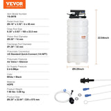 Darrahopens Auto Accessories > Auto Accessories Others > Fuel & Exhaust VEVOR Fluid Extractor, 15 Liters Capacity, Pneumatic/Manual Oil Changer Vacuum Fluid Extractor with Dipstick and Liquid Suction Hose, Oil Extractor Change Pump for Automotive Fluids Vacuum Evacuation