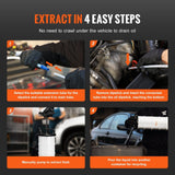 Darrahopens Auto Accessories > Auto Accessories Others > Fuel & Exhaust VEVOR Fluid Extractor, 6.5 Liters Capacity, Manual Hand-Operated Oil Changer Vacuum Fluid Extractor with Dipstick and Suction Hose, Oil Extractor Change Pump for Automotive Fluids Vacuum Evacuation