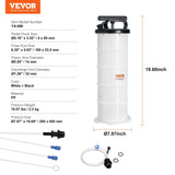 Darrahopens Auto Accessories > Auto Accessories Others > Fuel & Exhaust VEVOR Fluid Extractor, 6.5 Liters Capacity, Manual Hand-Operated Oil Changer Vacuum Fluid Extractor with Dipstick and Suction Hose, Oil Extractor Change Pump for Automotive Fluids Vacuum Evacuation