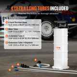 Darrahopens Auto Accessories > Auto Accessories Others > Fuel & Exhaust VEVOR Fluid Extractor, 6.5 Liters Capacity, Manual Hand-Operated Oil Changer Vacuum Fluid Extractor with Dipstick and Suction Hose, Oil Extractor Change Pump for Automotive Fluids Vacuum Evacuation
