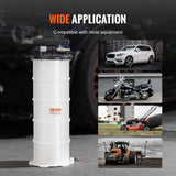 Darrahopens Auto Accessories > Auto Accessories Others > Fuel & Exhaust VEVOR Fluid Extractor, 6.5 Liters Capacity, Pneumatic/Manual Oil Changer Vacuum Fluid Extractor with Dipstick and Liquid Suction Hose, Oil Extractor Change Pump for Automotive Fluids Vacuum Evacuation