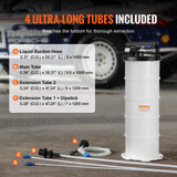 Darrahopens Auto Accessories > Auto Accessories Others > Fuel & Exhaust VEVOR Fluid Extractor, 6.5 Liters Capacity, Pneumatic/Manual Oil Changer Vacuum Fluid Extractor with Dipstick and Liquid Suction Hose, Oil Extractor Change Pump for Automotive Fluids Vacuum Evacuation