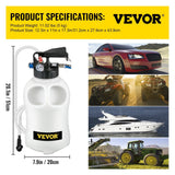 Darrahopens Auto Accessories > Auto Accessories Others > Fuel & Exhaust VEVOR Transmission Fluid Pump 2 Way ATF Refill System Dispenser, Oil and Liquid Extractor 10 Liter Large Capacity, Automatic Transmission Fluid Pump Tool Set with 14 Pieces ATF Filler Adapters