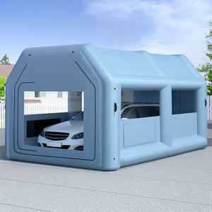 Darrahopens Auto Accessories > Auto Accessories Others Giantz Inflatable Spray Booth 4X3M Car Paint Tent Filter System Blower