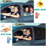 Darrahopens Auto Accessories > Auto Accessories Others > Insulation Baby Car Sun Shade, 2 Pieces Car Sun Sock By Blocking Uv Rays By Protecting Car Sun From Children And Pets (Black) (Xl)