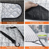 Darrahopens Auto Accessories > Auto Accessories Others > Insulation Car Sunshade for Windshield - Car Sun Visor - Winter Cover, Anti-Ice, Dustproof, UV Protection, Snowproof - Suitable for Most Car Models - 197*125cm