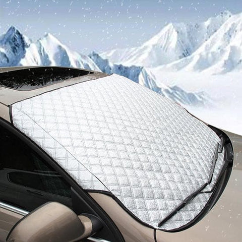 Darrahopens Auto Accessories > Auto Accessories Others > Insulation Car Windshield Cover - Thickened protective cover for the windshield - protects against snow, ice, frost, sun, UV rays, dust and water - ideal for SUVs - suitable for all seasons.
