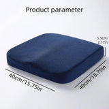 Darrahopens Auto Accessories > Auto Accessories Others > Insulation Square Seat Cushion Office Car Chair Cushion Comfort Support for Long Sitting