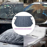 Darrahopens Auto Accessories > Auto Accessories Others > Insulation Windshield Cover - 147*90cm Winter Car Windshield Cover - Antifreeze Window Snow Cover - Car Anti-Ice and Antifreeze Snow - Black