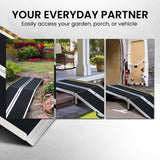 Darrahopens Auto Accessories > Auto Accessories Others Kartrite Aluminium Wheelchair Ramp With Leg Support - 10ft