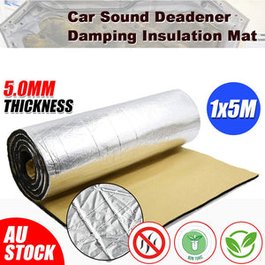 Darrahopens Auto Accessories > Auto Accessories Others Sound Deadener Foam Insulation Heat Noise Proofing Car Mat Roller 4.5 square meters Thicker