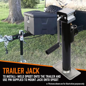 Darrahopens Auto Accessories > Auto Accessories Others Trailer Caravan Canopy Jack Stand 2267kg 5000lbs Heavy Duty Solid Weld Bracket