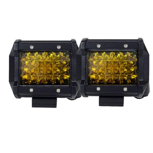 darrahopens Auto Accessories > Lights 2x 4 inch Spot LED Work Light Bar Philips Quad Row 4WD Fog Amber Reverse Driving
