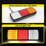 Darrahopens Auto Accessories > Lights Giantz Pair 75 LED Tail Lights Stop Reverse Indicator 12V Ute Trailer Caravan Truck Boat