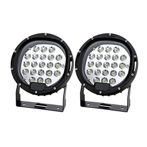 Darrahopens Auto Accessories > Lights Giantz Pair LED Driving Lights 7 Inch Flood Spot Lights Car Truck SUV 12V 24V