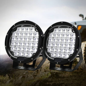 Darrahopens Auto Accessories > Lights Giantz Pair LED Driving Lights 9 Inch Flood Spot Lights Car Truck SUV 12V 24V