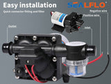 Darrahopens Auto Accessories > Tools 12V Caravan Water Pump High Pressure Self-priming rv Camping Boat 70PSI 20.8L/M