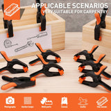 Darrahopens Auto Accessories > Tools 16Pcs 3" Spring Clamps Plastic Clamps Gluing Clamping Securing DIY Photography