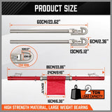 Darrahopens Auto Accessories > Tools 3Pcs 2 Ton Trailer Hitch 186cm Heavy Duty Tow Bar 4wd Trailer Spring Buffer Au