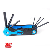 Darrahopens Auto Accessories > Tools 3x Folding Torx Key Hex Key Ball End Allen Key Set Tools Wrench Spanner Opener