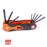 Darrahopens Auto Accessories > Tools 3x Folding Torx Key Hex Key Ball End Allen Key Set Tools Wrench Spanner Opener