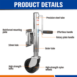 Darrahopens Auto Accessories > Tools 6" Inch Trailer Jockey Wheel Swivel Swing Up 500kg 1000LBS U bolts Caravan Boat