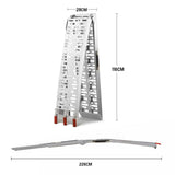 Darrahopens Auto Accessories > Tools BULLET 2.3m Aluminium Loading Ramps, 680kg Rated, for Trailer ATV Quad Bike Buggy, 2 Pieces