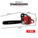 Darrahopens Auto Accessories > Tools Commercial Petrol Chainsaw 22" Bar Tree Pruning Top Handle Chain Saw