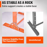 Darrahopens Auto Accessories > Tools HORUSDY 12T Hydraulic Shop Press Bending H-Frame Benchtop Jack Stand Heavy Duty