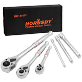 Darrahopens Auto Accessories > Tools Mini Ratchet Spanner 1/2 3/8 1/4 Drive 90 Tooth Extension Bar Workshop With Bag