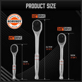 Darrahopens Auto Accessories > Tools Mini Ratchet Spanner 1/2 3/8 1/4 Drive 90 Tooth Extension Bar Workshop With Bag