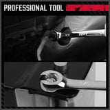 Darrahopens Auto Accessories > Tools SEDY 4Pc Flare Nut Spanner Set SAE Brake Line Wrench Offset Head Organizer Pouch