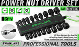 Darrahopens Auto Accessories > Tools Swanlake 20Pcs Garden Tools Power Nut Driver Set Impact Drill SAE and Metric(will be no tracking)