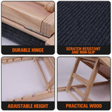 Darrahopens Auto Accessories > Tools VaKa 100cm Foldable Dog Pet Ramp Adjustable Height Dogs Stairs For Bed Sofa 82007