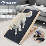 Darrahopens Auto Accessories > Tools VaKa 70cm Foldable Dog Pet Ramp Adjustable Height Dogs Stairs For Bed Sofa 82006