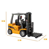Darrahopens Baby & Kids > Baby & Kid's Toys > Activity Toys 1:10 Scale 2.4G 8-Channel Metal Remote Control Forklift Construction Vehicle with Lifting Function & Sound
